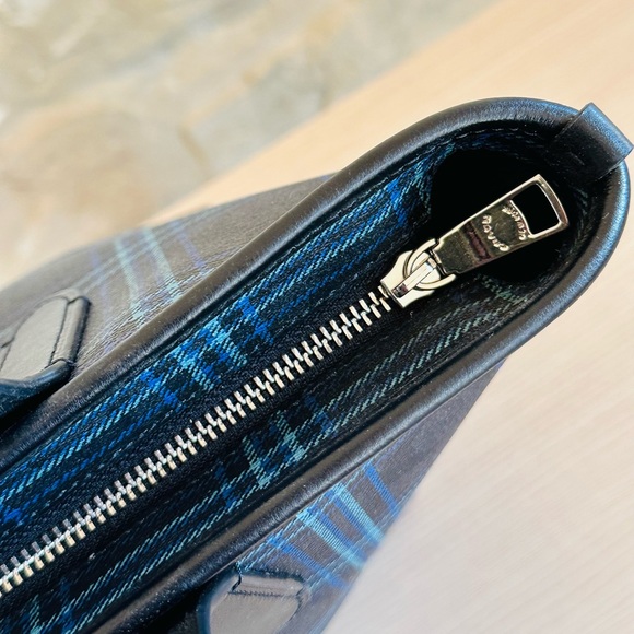 Coach Signature CC Plaid zip city tote handbag&wristlet Authentic NWT - Picture 4 of 14